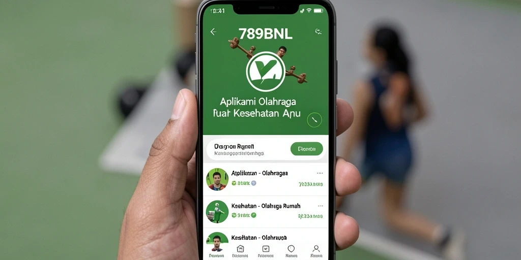 Antarmuka aplikasi 789BNL yang membantu pengguna berolahraga di rumah.