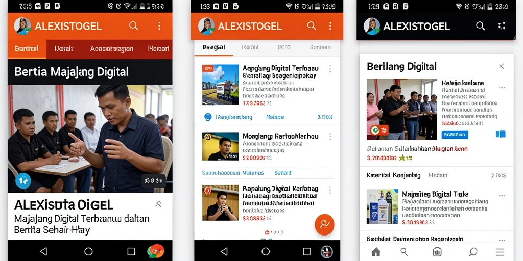 Tampilan antarmuka ALEXISTOGEL yang modern dan menarik.