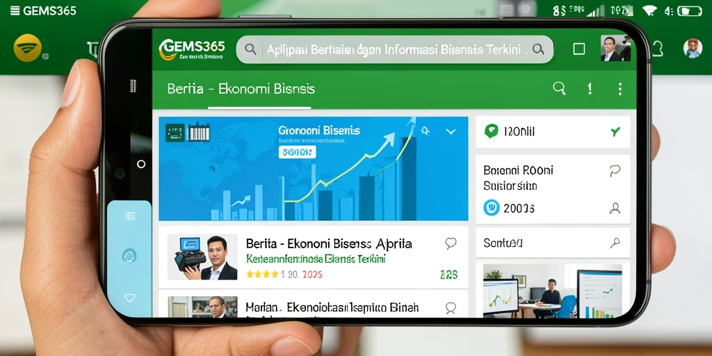 Tampilan antarmuka GEMS365 yang informatif dan user-friendly.