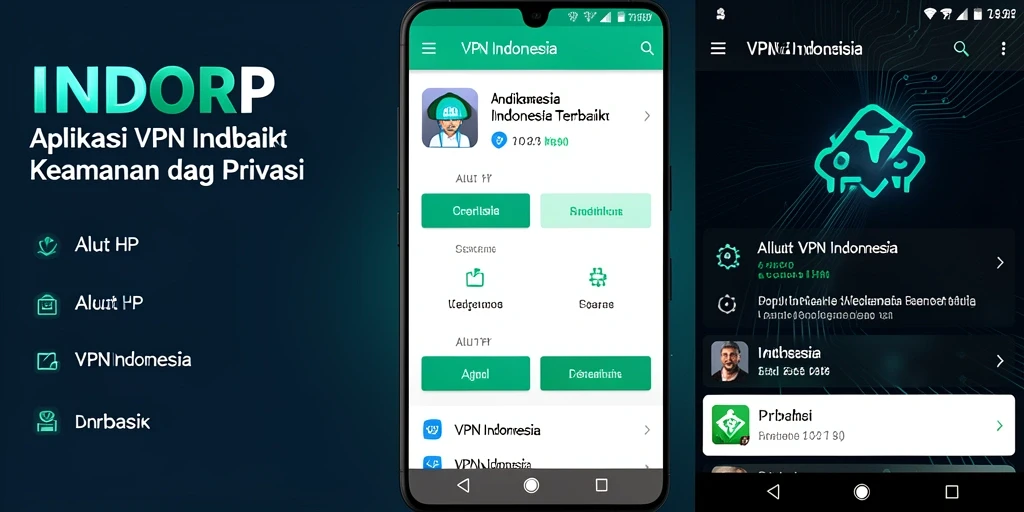 Antarmuka aplikasi INDORP yang sederhana dan fungsional.