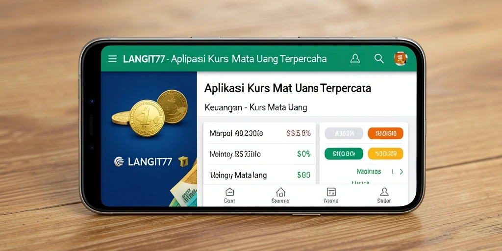 Tampilan antarmuka LANGIT77 yang sederhana dan informatif.