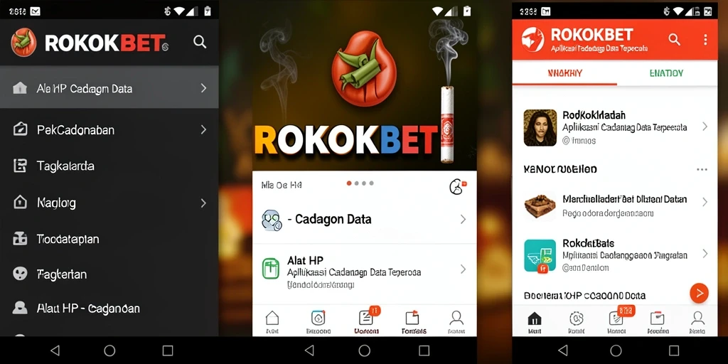Antarmuka ROKOKBET yang sederhana dan efektif untuk Cadangan Data.
