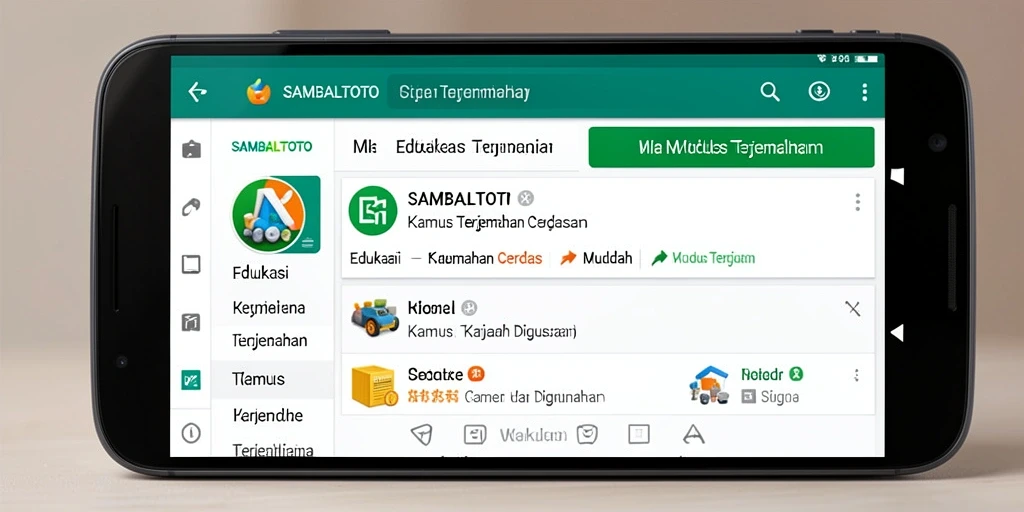 Antarmuka pengguna SAMBALTOTO yang sederhana dan mudah digunakan.