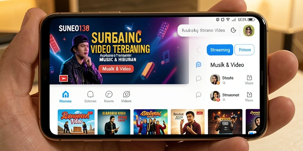 Antarmuka SUNEO138 yang intuitif dan mudah digunakan untuk Streaming Video.
