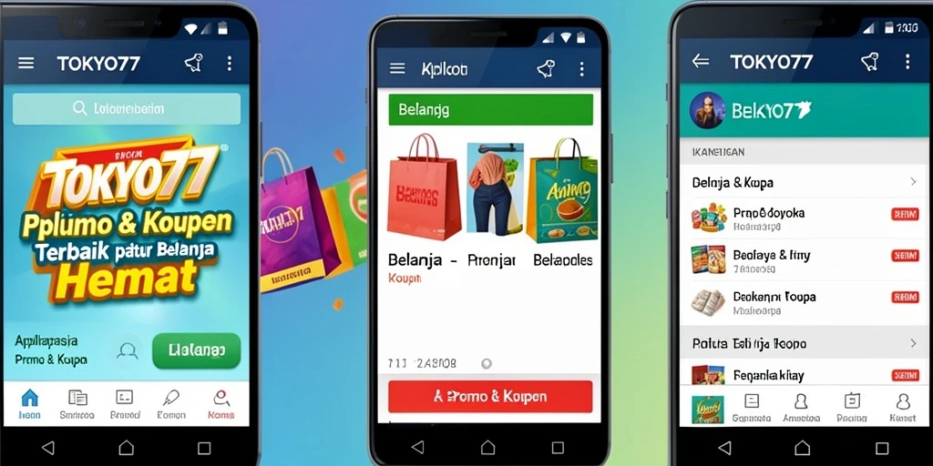 Screenshot antarmuka TOKYO77 menampilkan berbagai penawaran menarik.