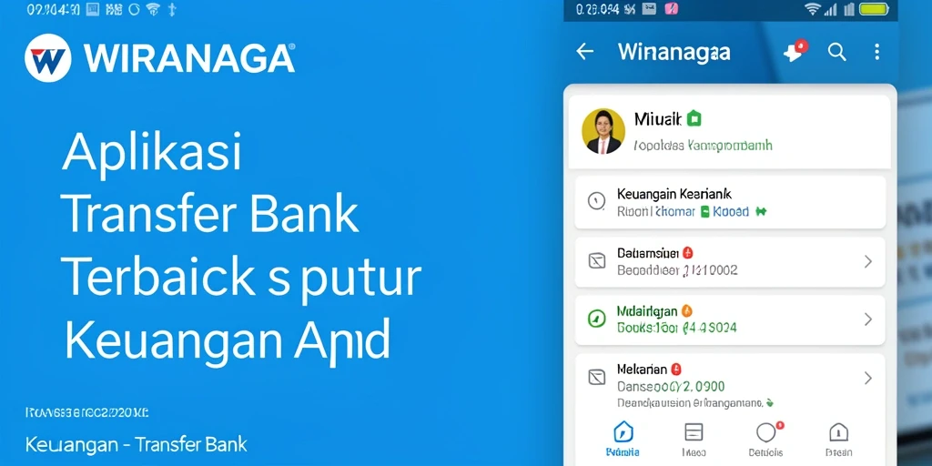 Tampilan antarmuka WIRANAGA untuk transaksi Transfer Bank yang efisien.